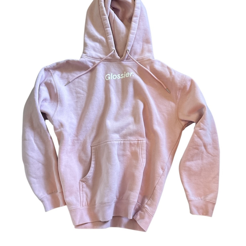 Glossier Light Pink Hoodie
